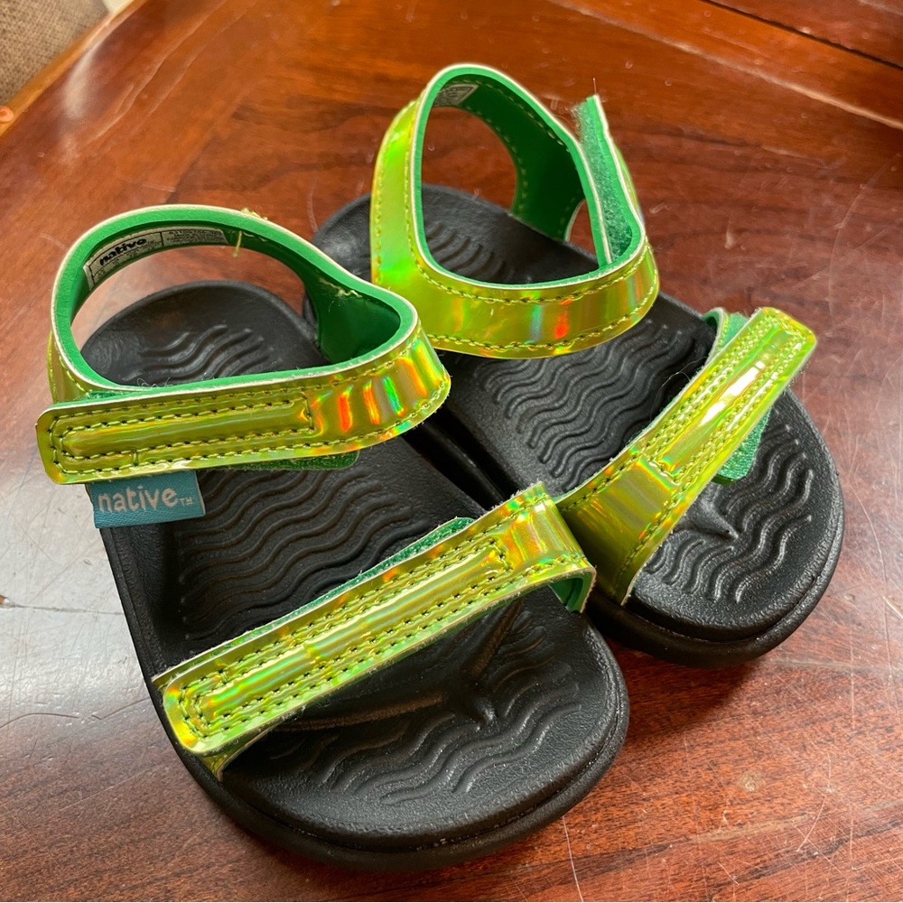 Native Shoes Kids Charley Hologram Sandals for Toddlers
